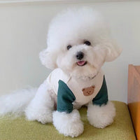 HKM-7871677 Casual Fashion Personality Pet T-Shirt for Small Dogs - Available in White, Blue, Pink