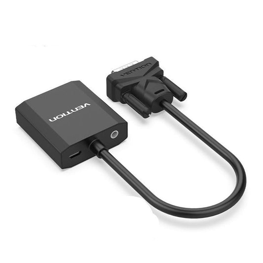 HKM-787219 HDMI to AV Adapter Cable for Computer, TV, Projector with Audio Support, 25cm Pure Copper Design