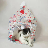 HKM-7872573 Portable Cat Tunnel Tent with Quick Folding Design and Upward Access for Year-Round Play