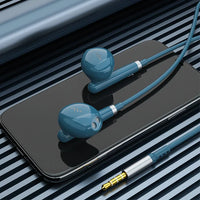 HKM-787283 Wired In-Ear Earphones with 3.5mm Jack, Microphone, and 1.2m Cable for HiFi Sound and Enhanced Bass