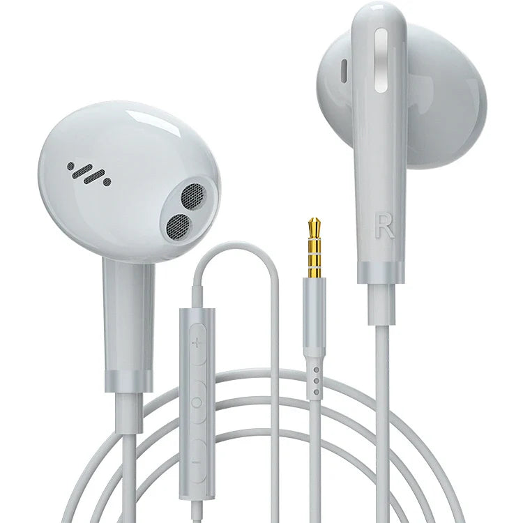 HKM-787283 Wired In-Ear Earphones with 3.5mm Jack, Microphone, and 1.2m Cable for HiFi Sound and Enhanced Bass