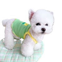 HKM-7873469 Summer Pet Dog Clothes - Lightweight Floral Sling for Small Dogs in Blue, Green, Pink, Sizes XS-XXL