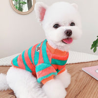 HKM-7873469 Summer Pet Dog Clothes - Lightweight Floral Sling for Small Dogs in Blue, Green, Pink, Sizes XS-XXL