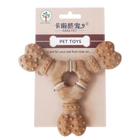 HKM-7873725 Wooden Dog Toy Bone with Molar Rod for Teeth Cleaning and Biting