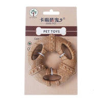 HKM-7873725 Wooden Dog Toy Bone with Molar Rod for Teeth Cleaning and Biting