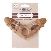 HKM-7873725 Wooden Dog Toy Bone with Molar Rod for Teeth Cleaning and Biting