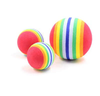 HKM-787411 Pet Toy Ball Set - Non-Toxic EVA Foam for Cats and Dogs - 2 Sizes (4.2 cm & 6.3 cm) - Durable and Vibrant Design