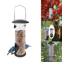 HKM-787475 Automatic Outdoor Hanging Bird Feeder - Durable Plastic and Metal Design for Wild Birds