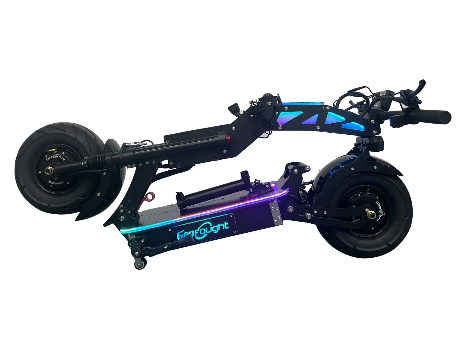 HKM-787731 Dual Motor 72V 10000W Electric Folding Scooter with Seat, NFC Start, and Full Suspension, Max Range 120km