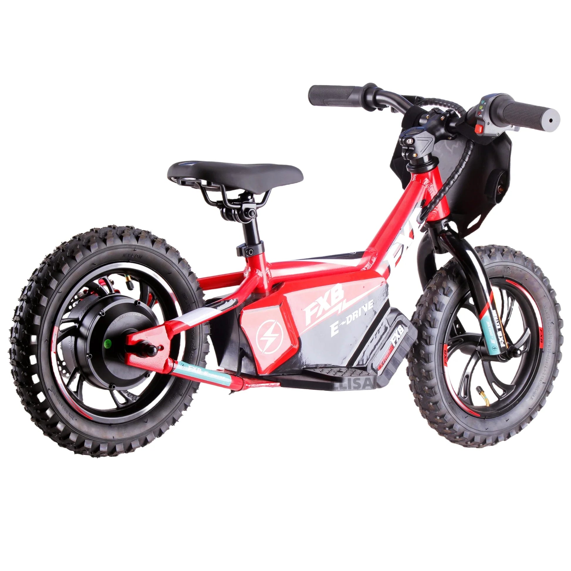 HKM-787795 Kids Electric Balance Bike, 36V 2.5Ah, 12"/16" Wheel Size, Aluminum Alloy Frame, Rear Disc Brake, 2 Speed, Up to 30 km/h