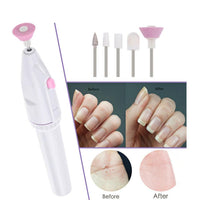 HKM-787859 Portable Electric Nail Polisher with Five Interchangeable Heads for Smooth Nail Care