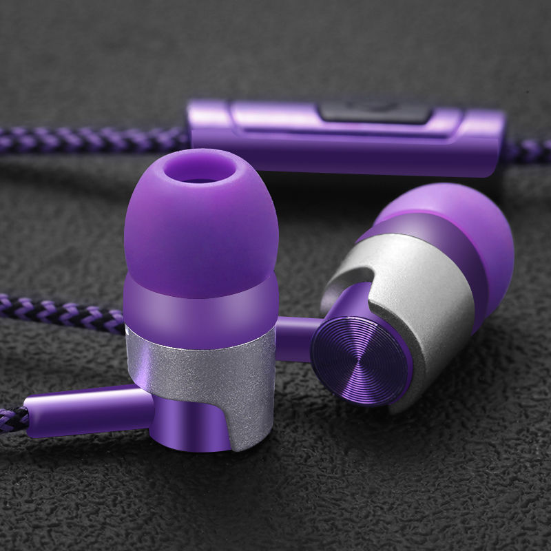 HKM-787859 Universal In-Ear Wired Headphones with Microphone – 3.5mm Plug, Multiple Color Options