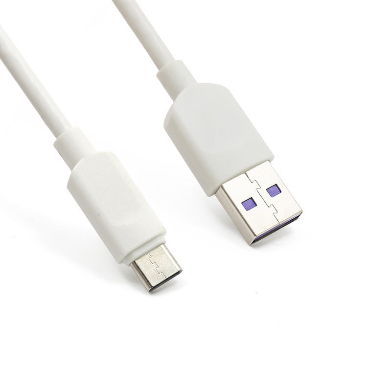 HKM-787923 5A Fast Charging USB Type-C Data Cable - 1m/3m Length, White/Black, Charging & Transmission