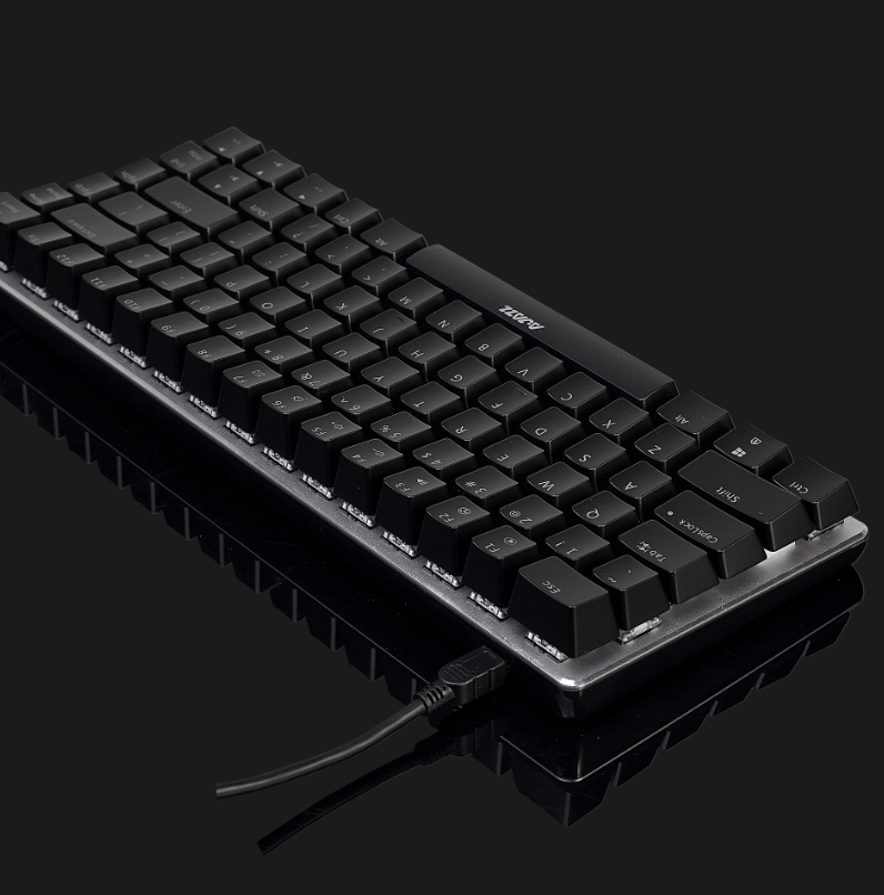 HKM-788051 Black RGB Mechanical Gaming Keyboard with Full Key Setup for Desktop and Notebook Use