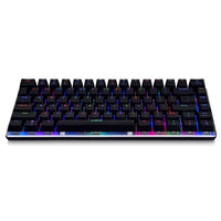 HKM-788051 Black RGB Mechanical Gaming Keyboard with Full Key Setup for Desktop and Notebook Use