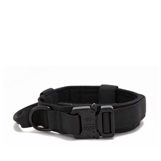 HKM-788243 Adjustable Nylon Tactical Dog Collar for Medium and Large Breeds - Wear-Resistant, Multiple Color Options