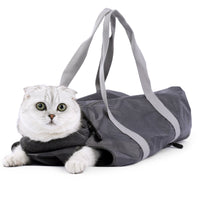 HKM-7883069 Double-Lined Pet Travel Bag - Soft Polyester, Anti-Scratch & Bite, 5L Capacity, Dark Gray/Rose Red