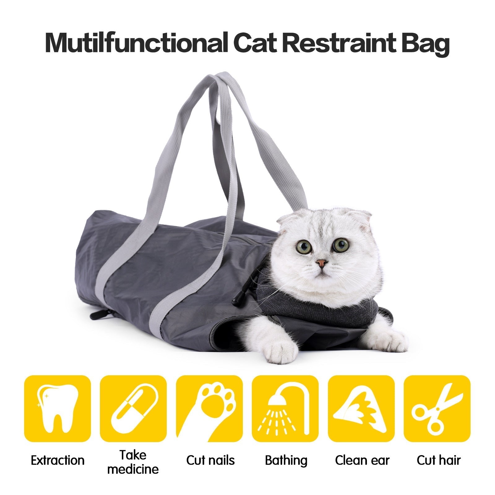 HKM-7883069 Double-Lined Pet Travel Bag - Soft Polyester, Anti-Scratch & Bite, 5L Capacity, Dark Gray/Rose Red