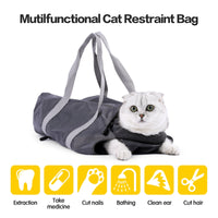 HKM-7883069 Double-Lined Pet Travel Bag - Soft Polyester, Anti-Scratch & Bite, 5L Capacity, Dark Gray/Rose Red
