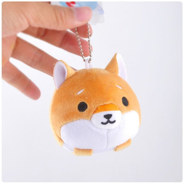 HKM-788371 Cute Cartoon Shiba Inu Plush Doll Keychain - 8cm Pendant for Kids