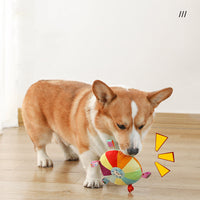 HKM-7884093 Interactive Plush Flying Disc Toy for Dogs – 15cm Diameter, Bite Resistant and Ideal for Training