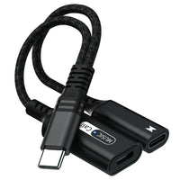 HKM-788435 USB C to Lightning Headphone Jack Adapter with Type C Charging for iPhone 15/15 Pro, iPad Pro 2020/2021, and MacBook