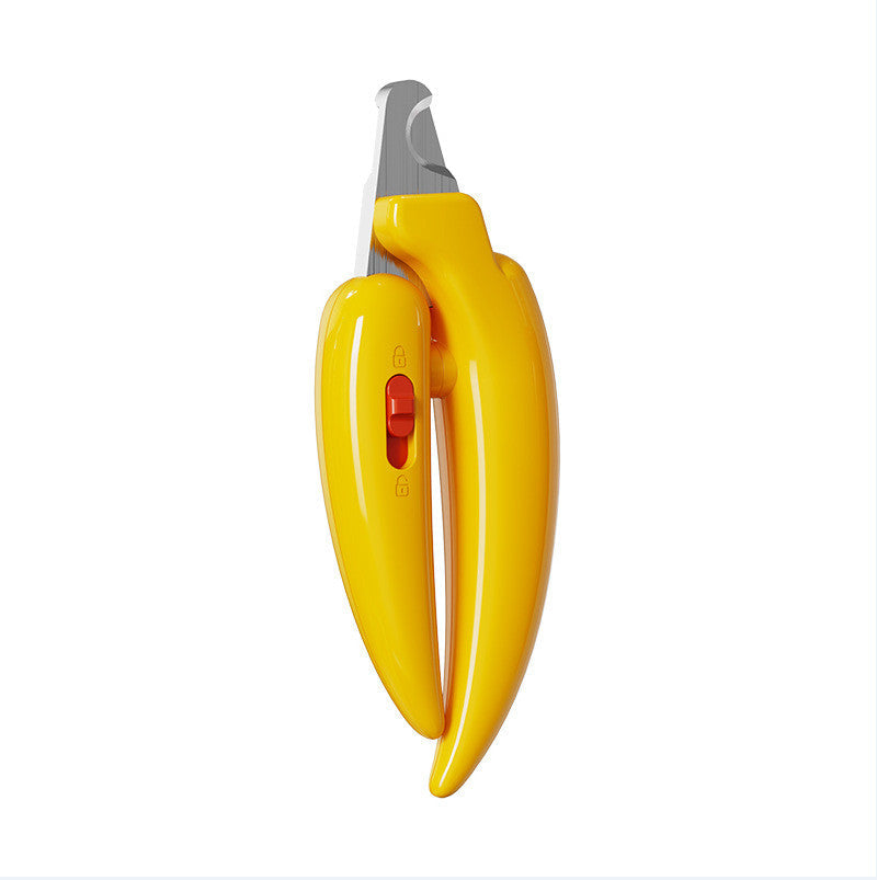 HKM-7884605 Chili Pepper Shaped Pet Nail Clippers with LED Light for Dogs and Cats