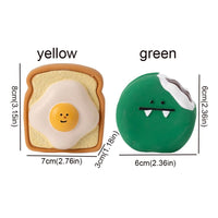 HKM-7884989 Latex Cartoon Egg Toy for Dogs - Soft, Bite Resistant, Squeaky Chew Toy