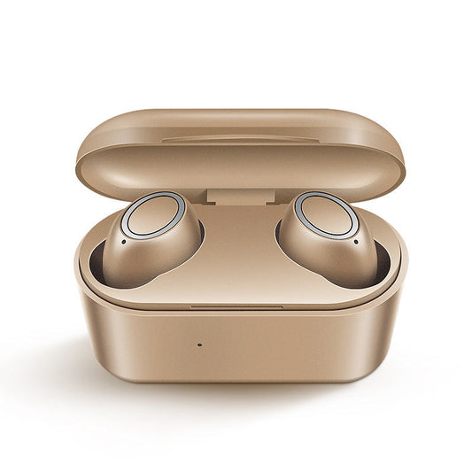 HKM-788563 Wireless Mini Bluetooth Headset - Stereo Earplug Style - 10m Transmission Range - Available in Black, White, Gold, Rose Gold, Blue