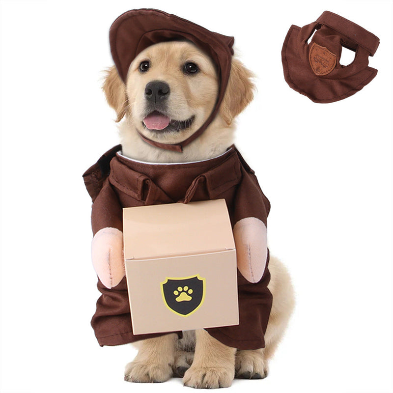 HKM-7886269 Casual Coffee Pet Clothing for Outings - Available in Multiple Sizes