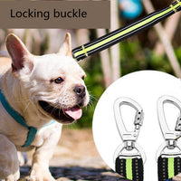 HKM-7886397 Reflective Elastic Traction Leash for Dogs - Durable Anti-Nylon, 2.5*100-170CM, Available in Blue and Orange