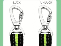 HKM-7886397 Reflective Elastic Traction Leash for Dogs - Durable Anti-Nylon, 2.5*100-170CM, Available in Blue and Orange