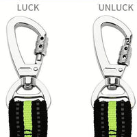HKM-7886397 Reflective Elastic Traction Leash for Dogs - Durable Anti-Nylon, 2.5*100-170CM, Available in Blue and Orange
