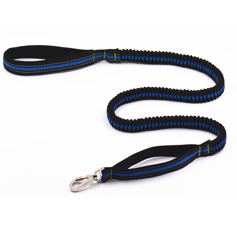 HKM-7886397 Reflective Elastic Traction Leash for Dogs - Durable Anti-Nylon, 2.5*100-170CM, Available in Blue and Orange