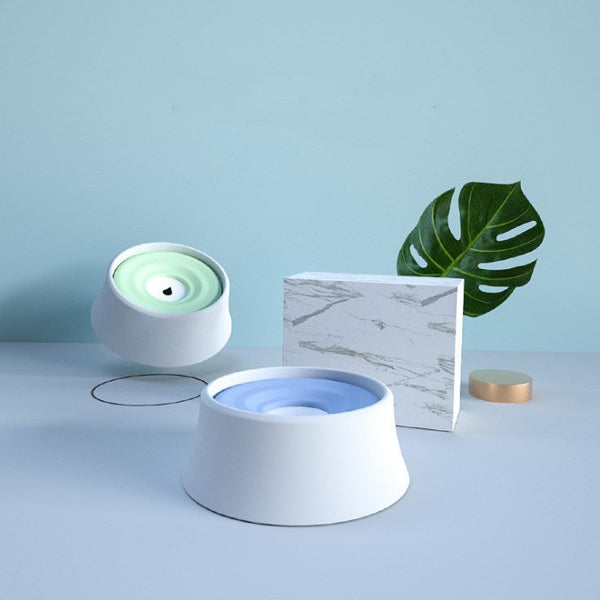 HKM-7886781 Automatic Pet Drinking Bowl with Floating Plate - Durable PS and PP + Silica Gel Material