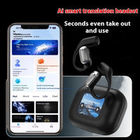 HKM-788691 AI Translation Bluetooth Headset with Color Screen and Long Battery Life, LED Indicator, Simultaneous Interpretation