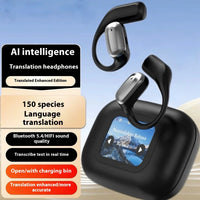 HKM-788691 AI Translation Bluetooth Headset with Color Screen and Long Battery Life, LED Indicator, Simultaneous Interpretation