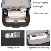 HKM-788755 Waterproof 17-Inch Oxford Laptop Backpack with USB Port for Women