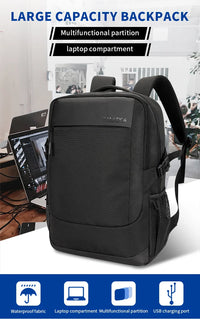 HKM-788755 Waterproof 17-Inch Oxford Laptop Backpack with USB Port for Women