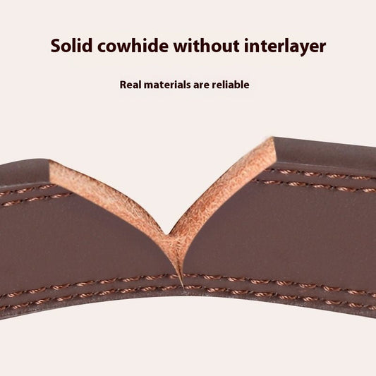 HKM-7889213 Medium Bell Anti-Lost Leather Pet Collar in Brown, Black, Green, and Pink