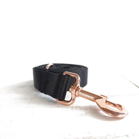 HKM-7892157 Portable Polyester Leash with Alloy Buckle - Adjustable Sizes XS to XL, Black Color