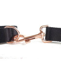 HKM-7892157 Portable Polyester Leash with Alloy Buckle - Adjustable Sizes XS to XL, Black Color