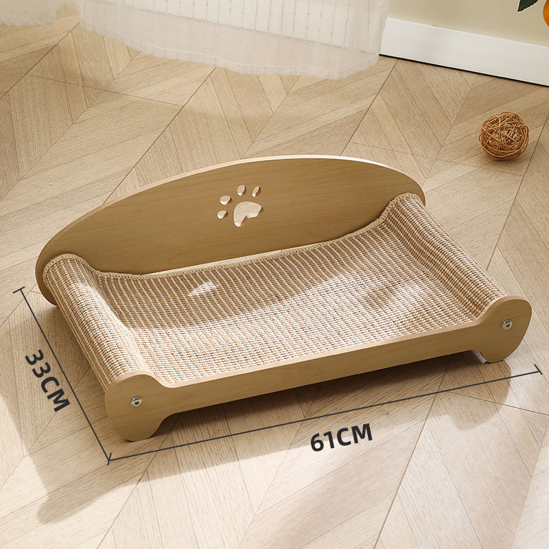 HKM-7892541 Large Sisal Cat Scratch Board – Japanese Style Elevated Design