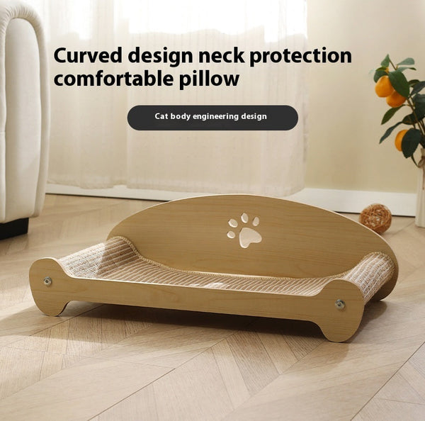 HKM-7892541 Large Sisal Cat Scratch Board – Japanese Style Elevated Design