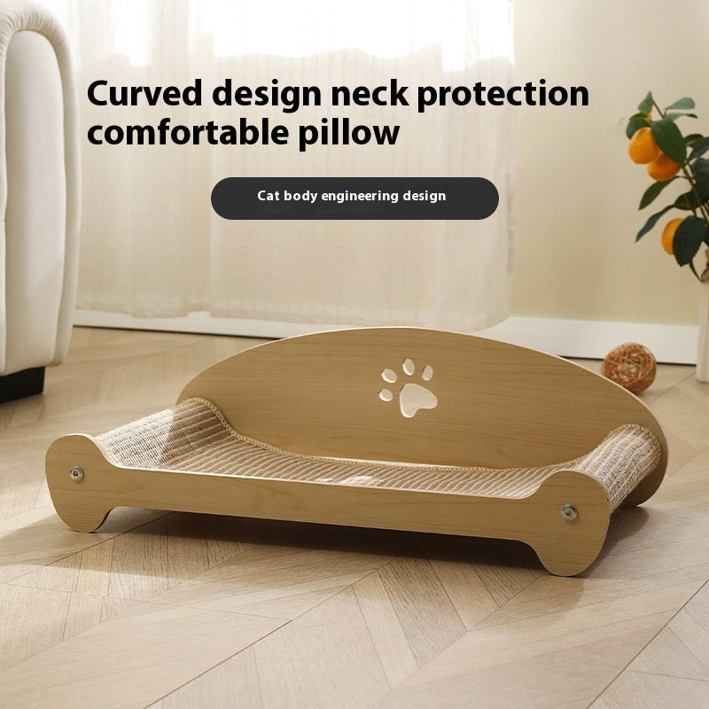 HKM-7892541 Large Sisal Cat Scratch Board – Japanese Style Elevated Design