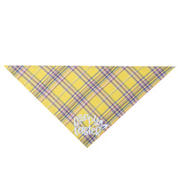 HKM-7892925 Easter Bunny Cotton Triangle Towel for Pets - Adjustable Neck Size 20-42cm