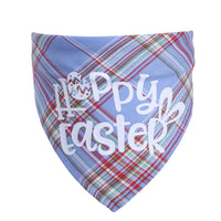 HKM-7892925 Easter Bunny Cotton Triangle Towel for Pets - Adjustable Neck Size 20-42cm