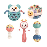 HKM-789331 Musical Baby Rattle Toy Set - Silicone and Plastic for Newborns and Toddlers