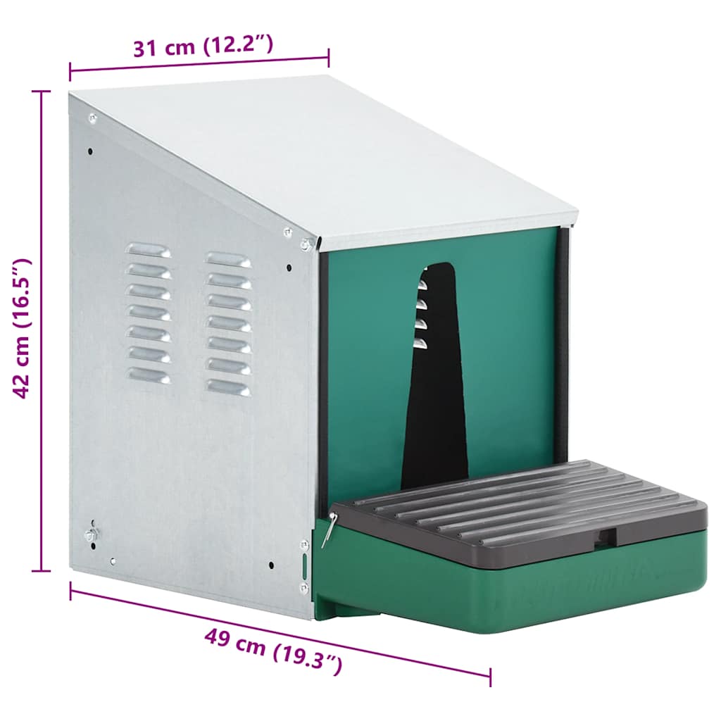 HKM-7893949 Roll-Up Nesting Box for Poultry with Automatic Egg Collection Tray and Bacteria-Resistant Mat