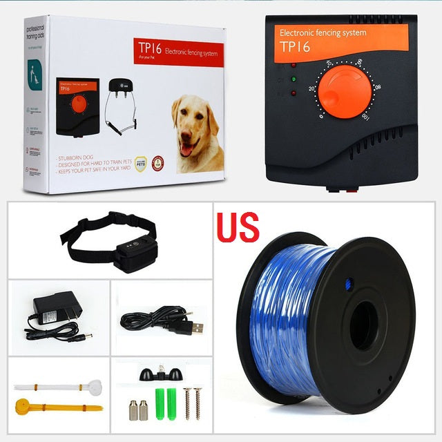 HKM-7895613 Invisible Pet Electronic Fence with Adjustable Sound and Shock Alerts, Waterproof Design